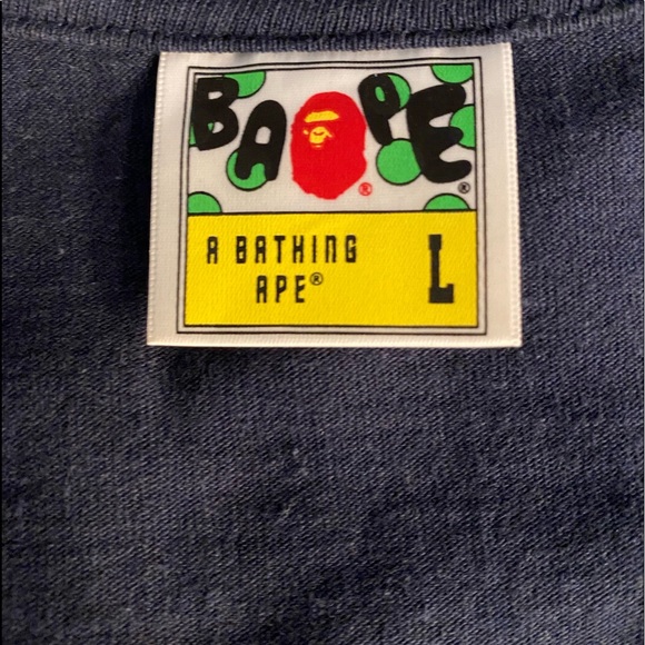 Bape Navy Tee - Picture 3 of 4